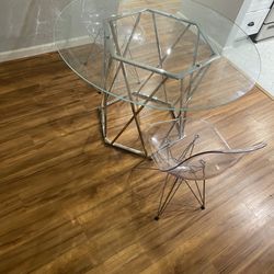 Glass Table & Chairs 