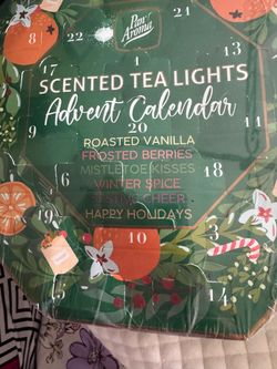 Scented tea lights advent calendar in a variety of scents.