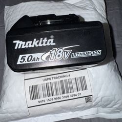 Two Makita 5.0 Ah 18V ( Brand New)