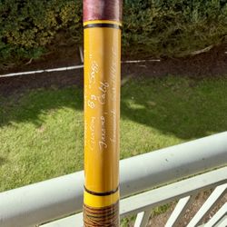 Vintage Custom Fiberglass Saltwater Rod – Fresno CA 1985 – Classic Yellow Blank – USA