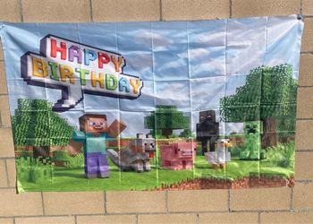 Minecraft party decorations