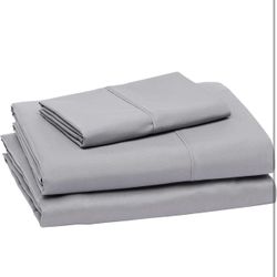 Lightweight Super Soft Easy Care Microfiber 3-Piece Bed Sheet Set With 14-inch Deep Pockets, Twin XL, Dark Gray, Solid Amazon's Choice in Sheet
