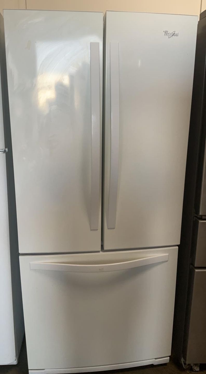 Whirlpool 3-Door White Fridge