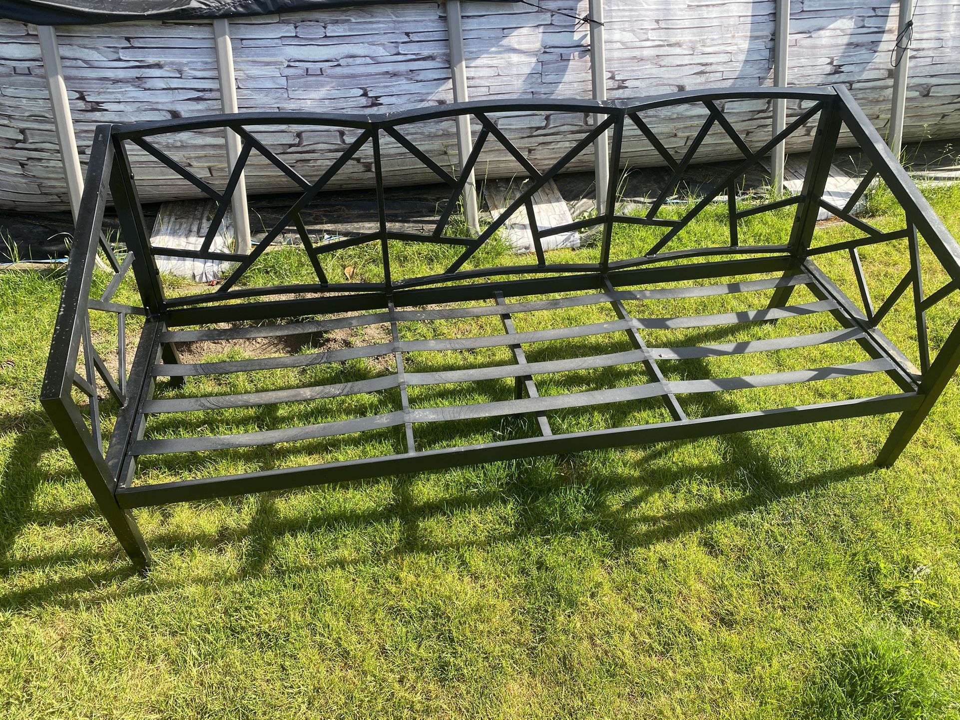 Metal Couch And Chair Set