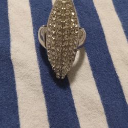 Fake Diamond Elastic Ring
