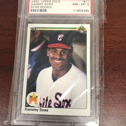 PSA Graded Upper Deck Sammy Sosa Rookie