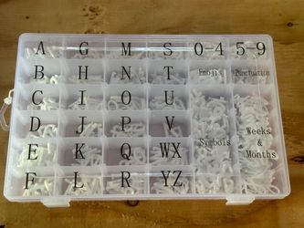 symbols weeks months numbers for a push board