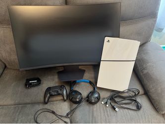 PS5 and Monitor setup