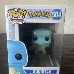 VAULTED Squirtle Funko Pop #504 Games Nintendo Video Pokemon Vinyl Figure Toy