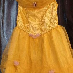 Halloween Costume Kids Disney Belle Size 6 To 8