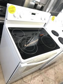 Stove whirlpool/ cooking on/hot surface/ Oven Light/ clock/ timer set/ 6 months warranty