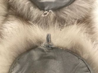 1960’s Rhombergs Silver fox fur stole
