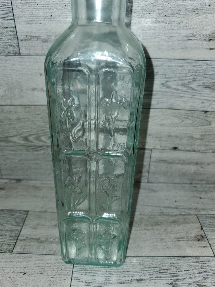 Vintage Flower Embroidered Bottle