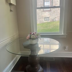 Table Stand + Glass Topper
