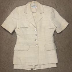 2-pc Skirt Suit Sz 6 Renlyn Yellow