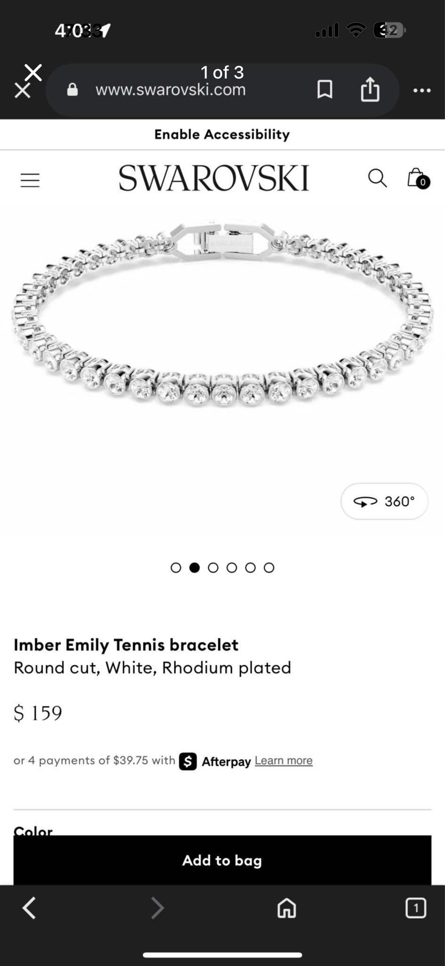 Swarovski Tennis Bracelet