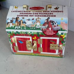 New Melissa And Doug Latches Barn Toy