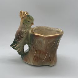 Vintage Parrot Planter