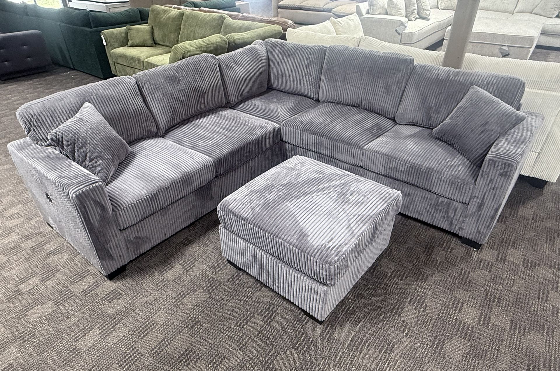 Dark Gray Sectional Sofa 