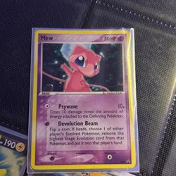 Rare And Old Mew Pokemon Card In Ok Condition