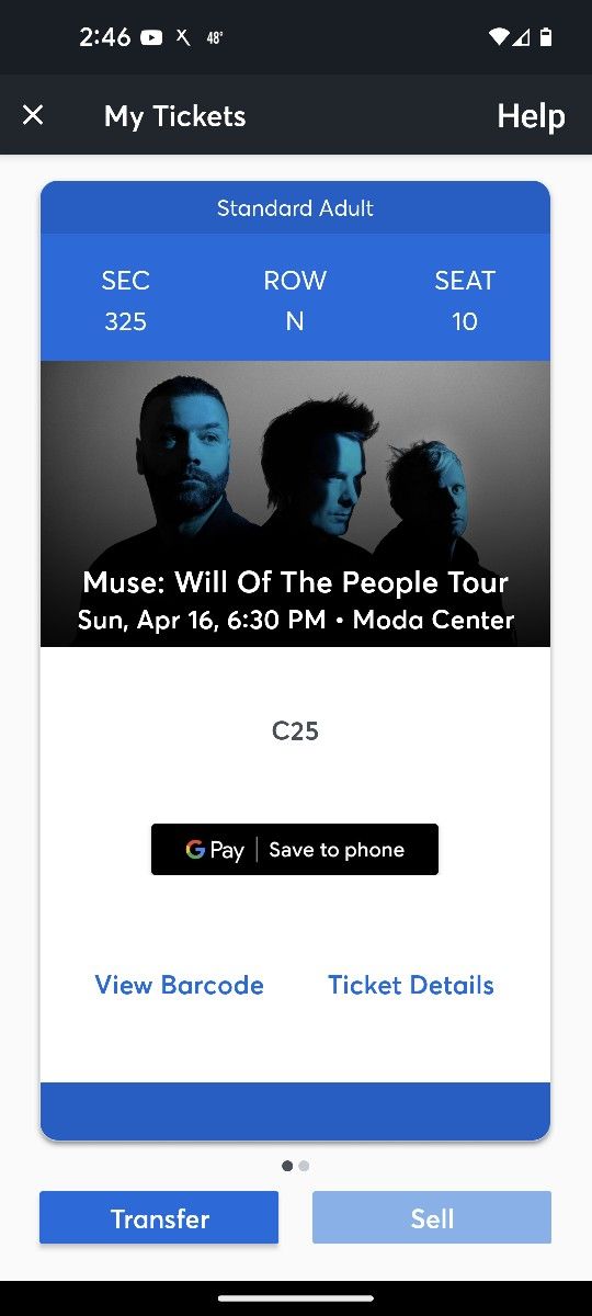 Muse, Evanescence, Highly Suspect. Moda Center