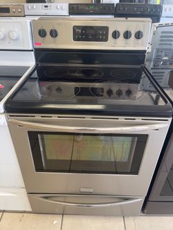 FRIGIDAIRE GLASS TOP STOVE STAINLESS STEEL