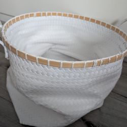 White Storage Bin Basket Large