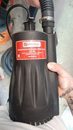 Utilitech submersible automatic utility pump