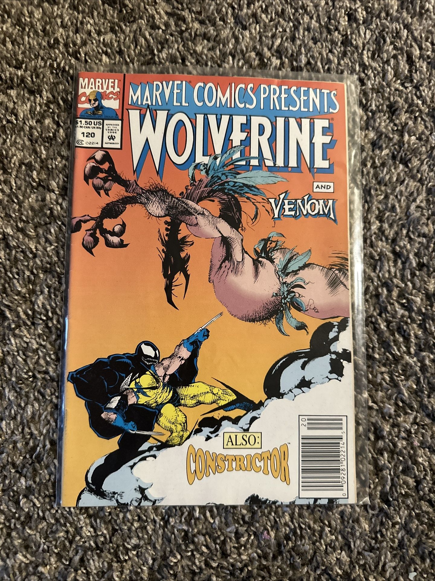 Marvel Comics Wolverine & Venom 120 1993 Constrictor Ghost Rider Cloak Dagger