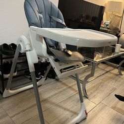 KUB Blue Foldable Baby High Chair