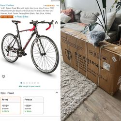 Road Bike & Extra Cushion Seat IN BOX NEVER USED