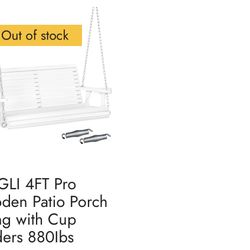 Wooden Patio Porch Swing (BRAND NEW)