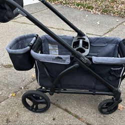 Baby Trend Muv Expedition 2-in-1 Double Stroller Wagon PRO in Black