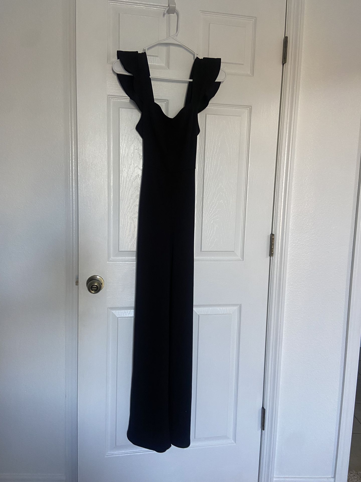 XS Black Romper Stretch Fitted