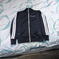 Palm Angles Navy Blue Track Hoodie 