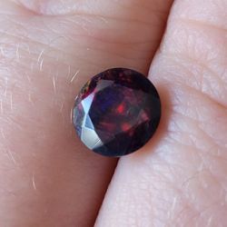 Black Ethiopian Fire Opal [1ctw Round Cut] Natural