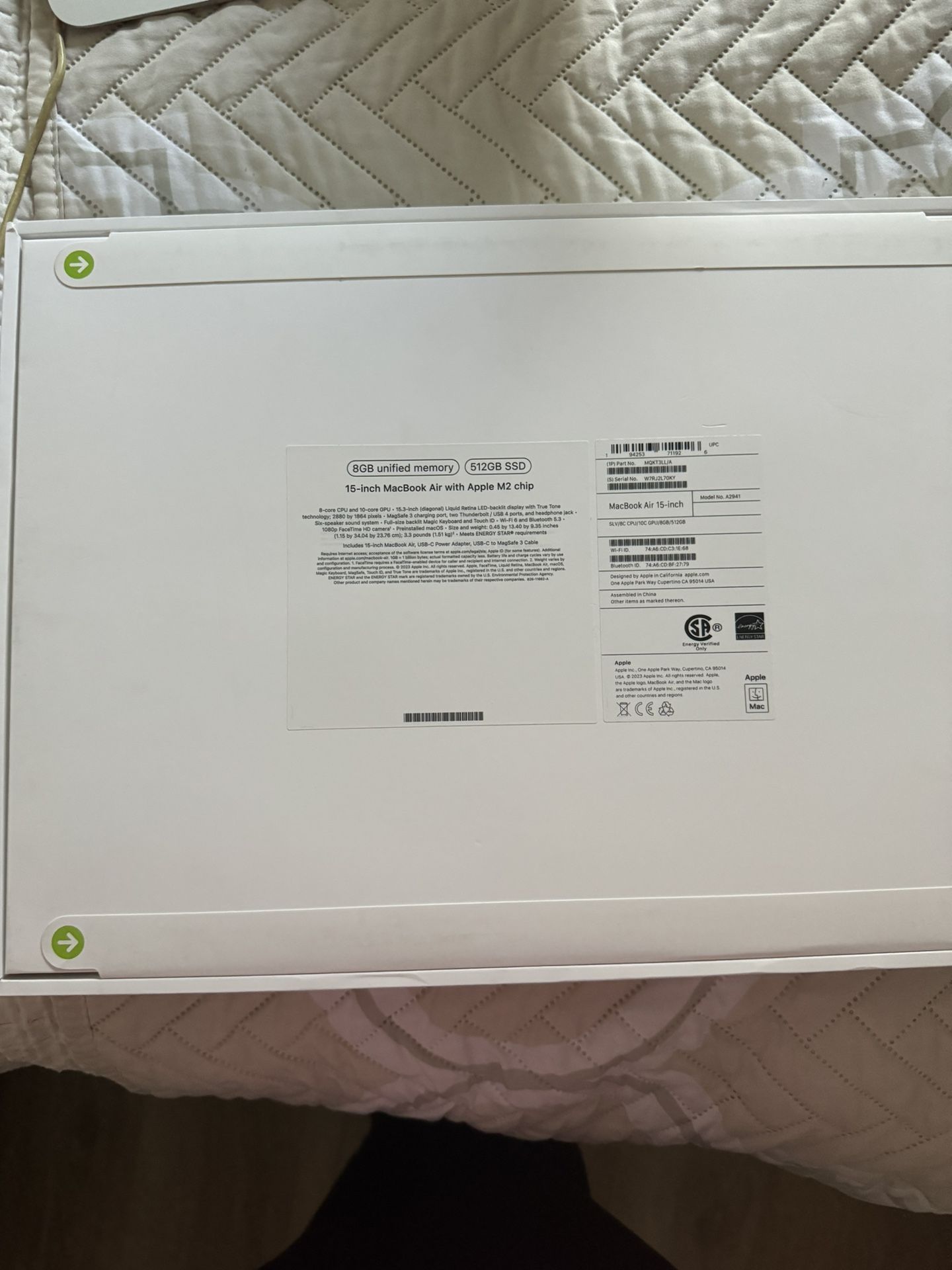 NEW Unopened MacBook Air 15 inch with Apple M2 Chip 512GB