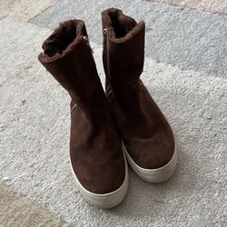 J Slides Fur Booties Womens 7.5