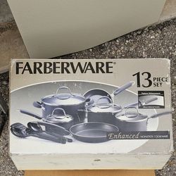 13 Pc Farberware Nonstick Pots and Accessories 