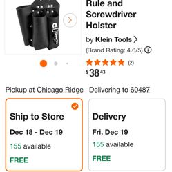 Klein Tools Ruler Pouch 