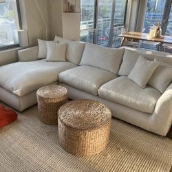 Mario Capasa - Feathers Sectional - White Couch