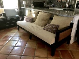 3-Seater Indonesian Bench Couch, Pine