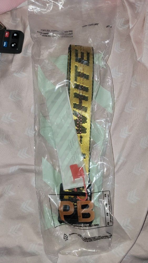 Off White Industrial Belt Mini