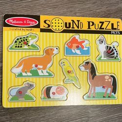 Melissa And Doug Pets Sound Puzzle 