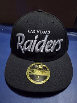 Las Vegas Raiders Size 7 59Fifty Low Profile Fitted Hat