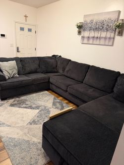 Grey couch set