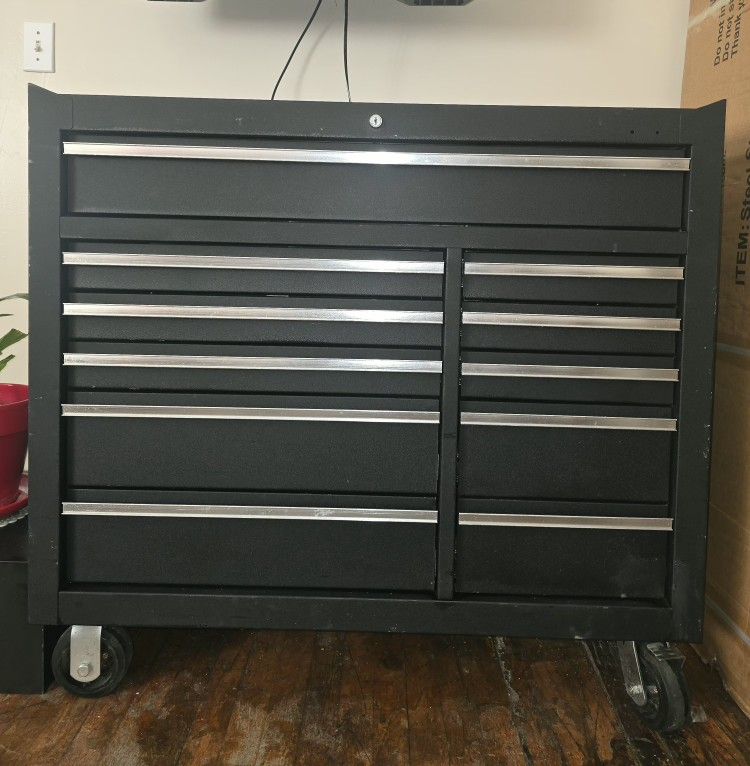 Black Metal Tool Box