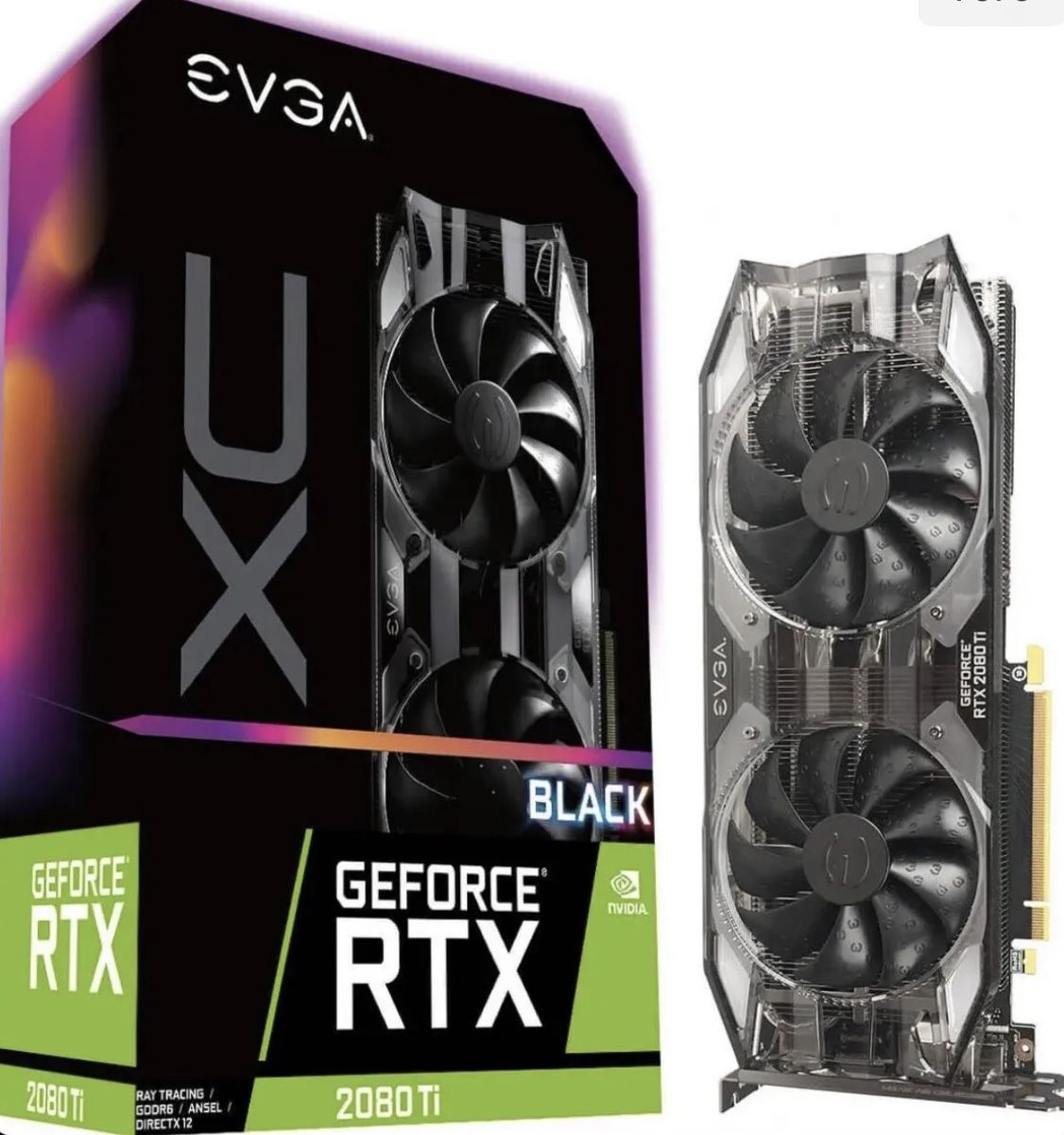 EVGA GeForce RTX 2080 Ti Black Edition Gaming 11GB GDDR6 Graphics Card for Sale in New York, NY OfferUp