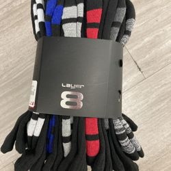 NWT Layer 8 Men’s Cushioned Crew Socks 12 Pairs 