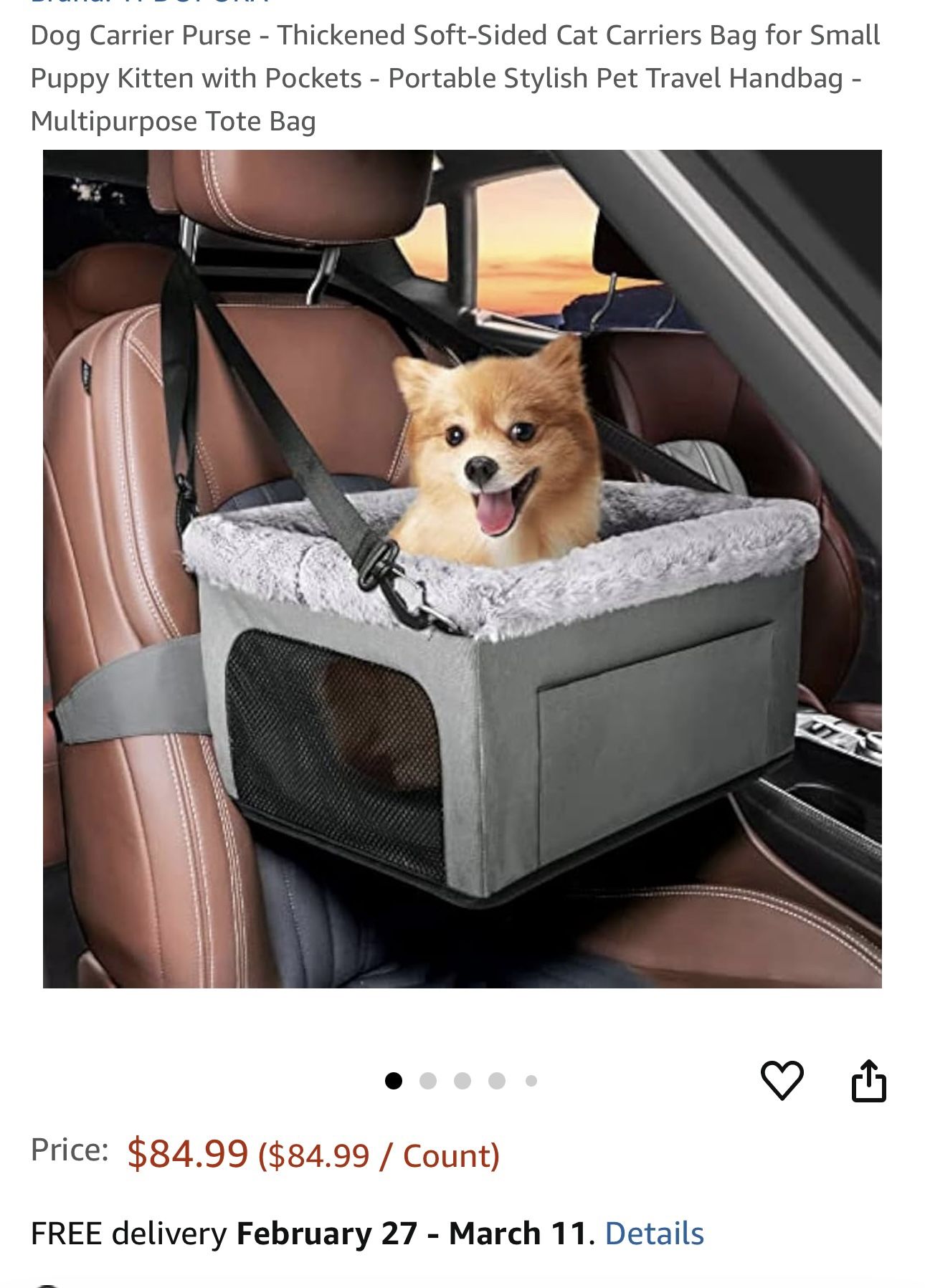 Dog/Cat Car Carrier